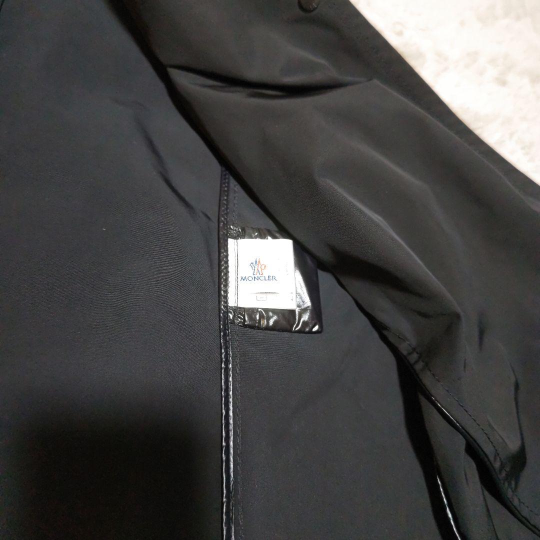 【限定値下】MONCLER ブラック ダブルブレスト　ナイロンスプリングコート