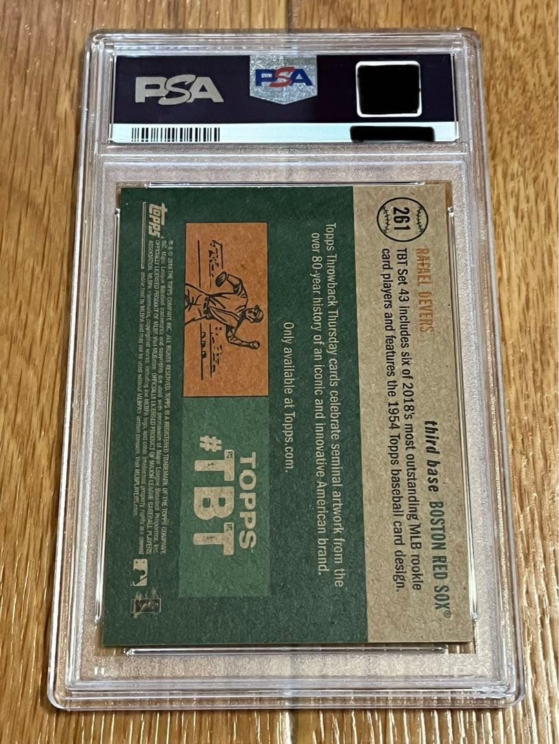 スポーツ選手 2018 Topps Throwback Rafael Devers PSA 9