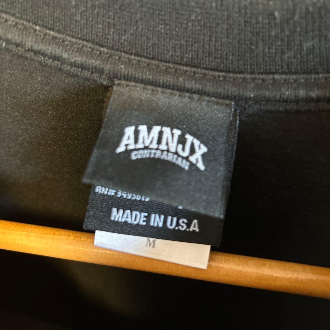 平本蓮AMNJX ブラック ロングスリーブ Tシャツ M