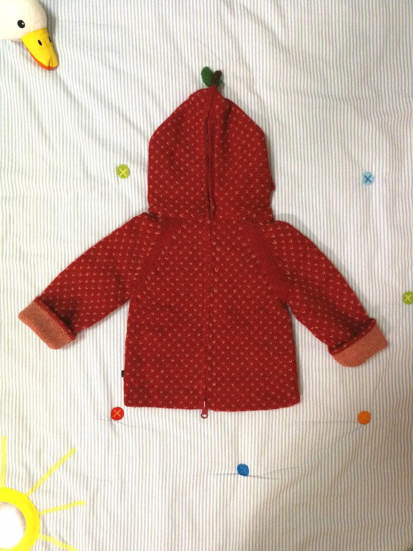 新品 Oeuf ウフ フルーツ フーディー ニット