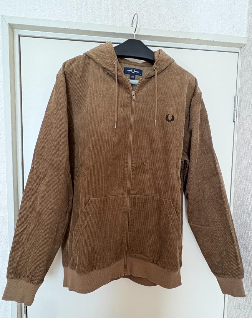 フレッドペリー FRED PERRY コーデュロイ トラックジャケット ブラウン