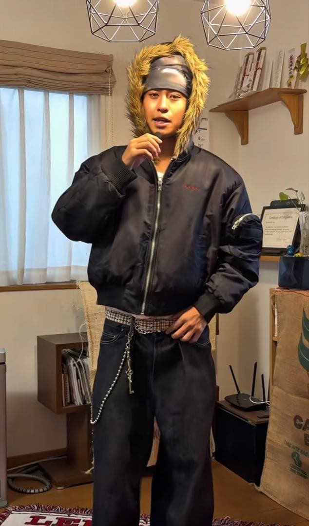 メルカリ最安値 極美品　9s project MA-1
