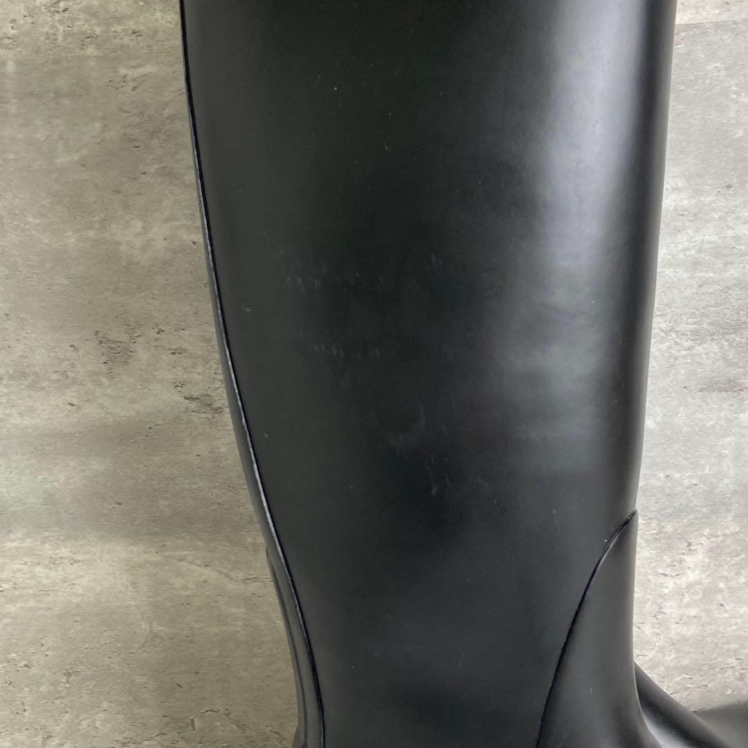 即発送★大きいサイズ★HUNTER サイドバックル レインブーツ 黒 25cm