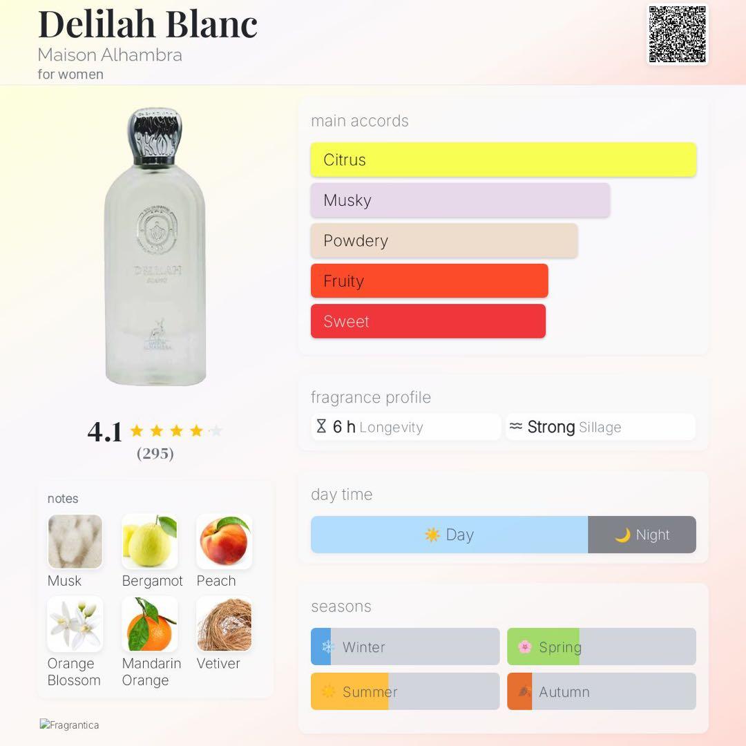 香水(ユニセックス) Maison Alhambra Delilah Blanc 100ml