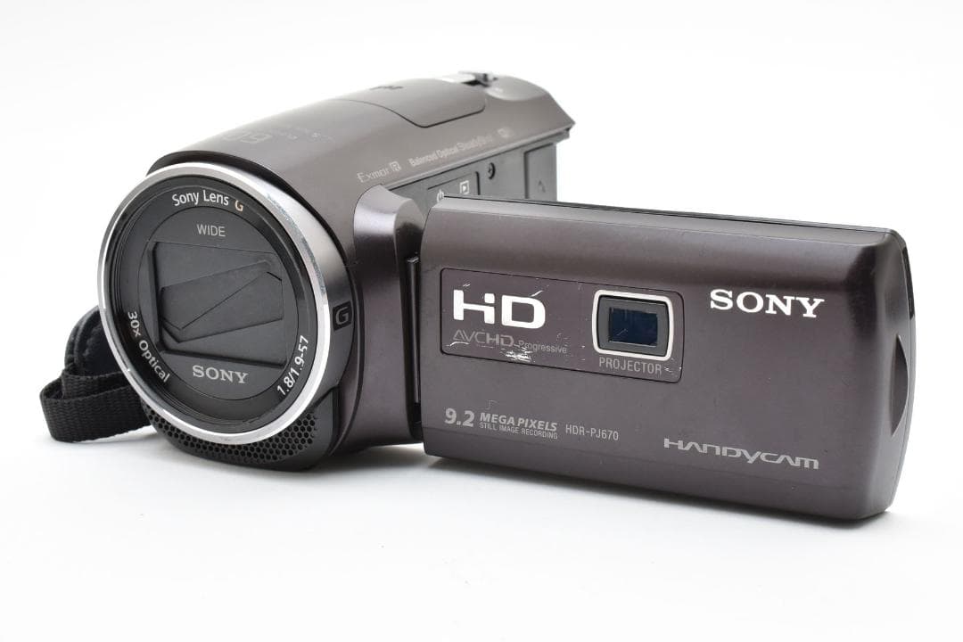【美品】SONY Handycam HDR-PJ670 ボルドーブラウン
