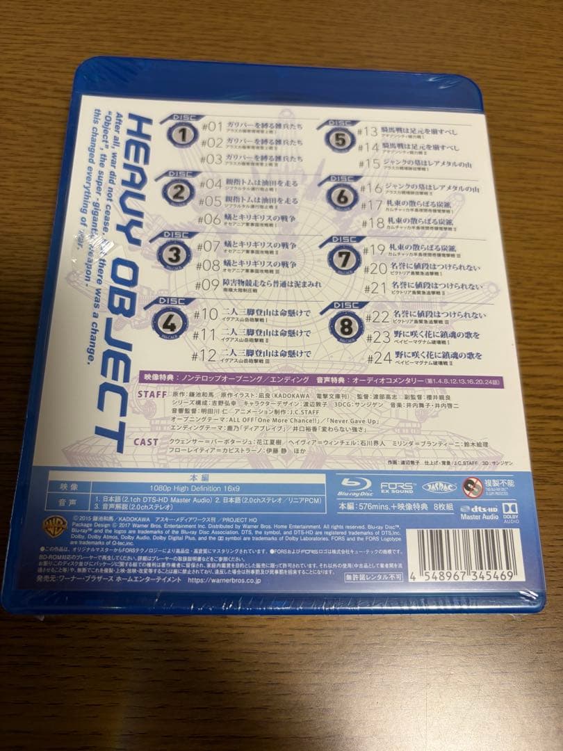 【新品】ヘヴィーオブジェクト Blu-ray BOX〈8枚組〉