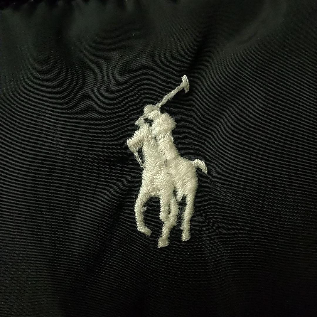 人気☆ポロラルフローレン 刺繍ロゴ 異素材切替 中綿 ジャケット M