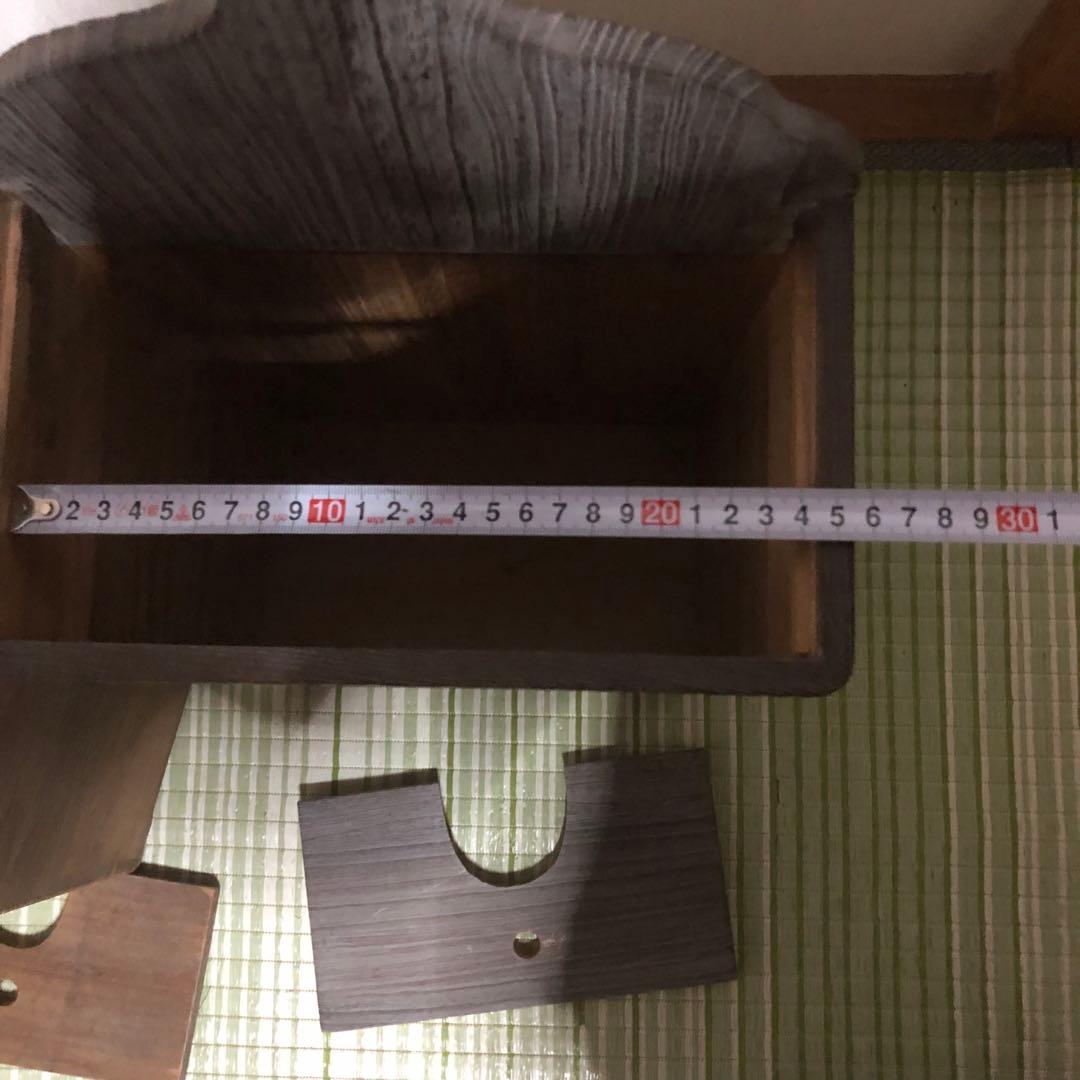 三味線　立て　スタンド　木製　箱　和楽器　弦楽器　保管　引き出し　蓋付き　2個