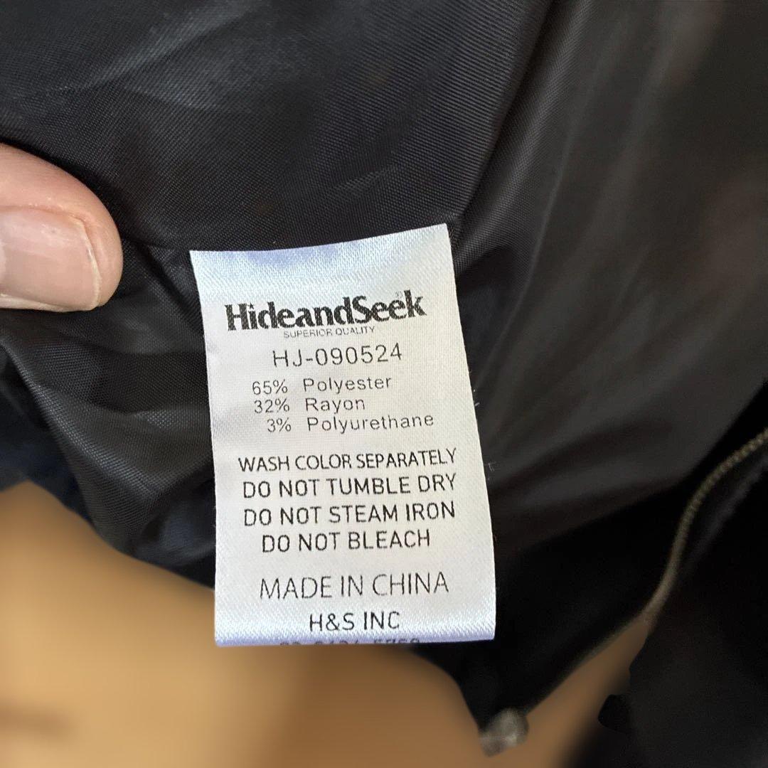 HIDEANDSEEK ダークブルー チェック ジャケット