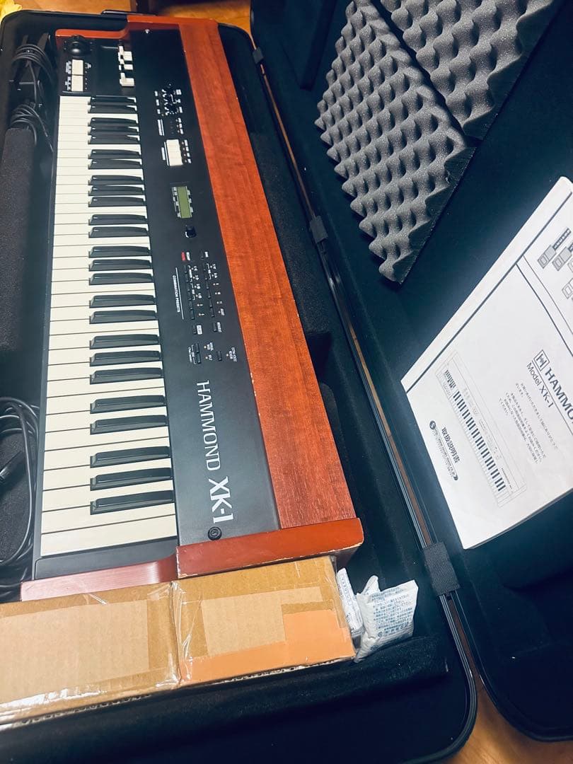 オルガン HAMMOND XK-1 GATOR ハードケース 純正ペダル2種付き
