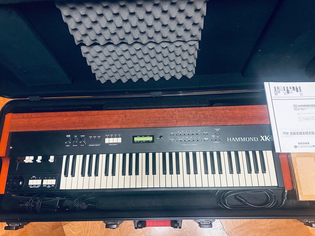オルガン HAMMOND XK-1 GATOR ハードケース 純正ペダル2種付き