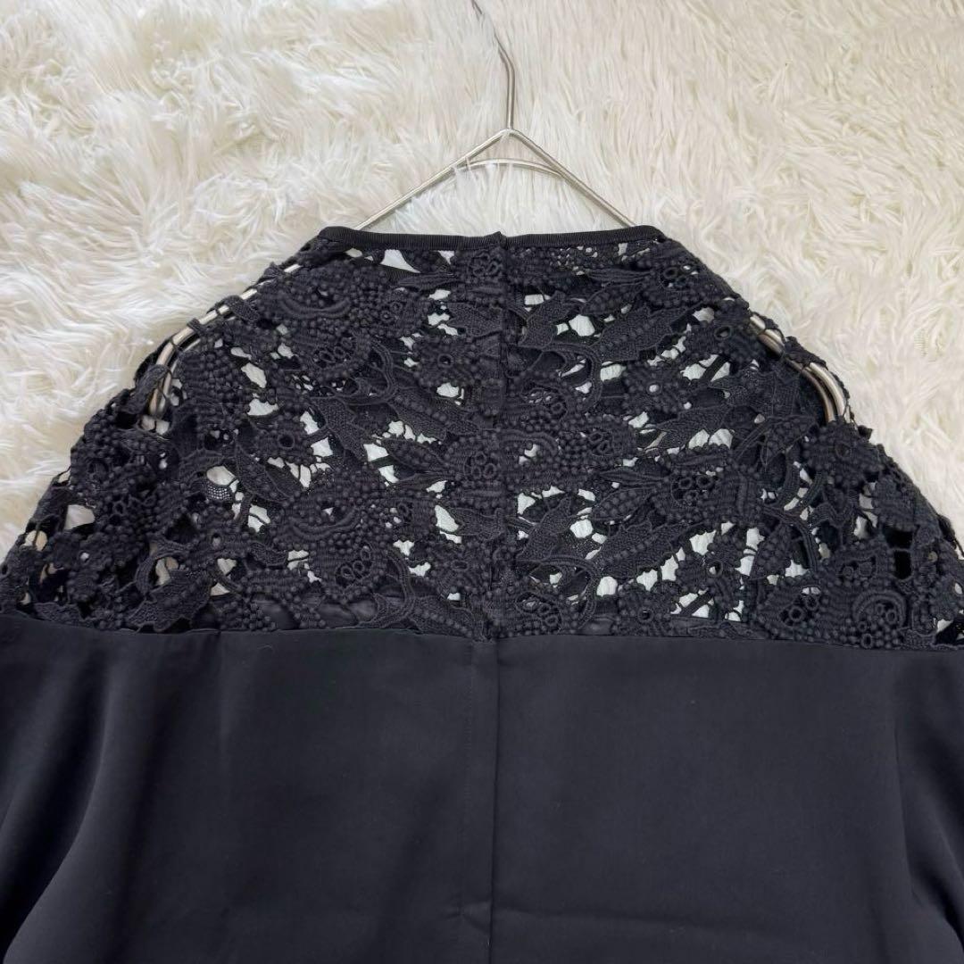 アキラナカ Yvonne dress レースワンピース ブラック 36