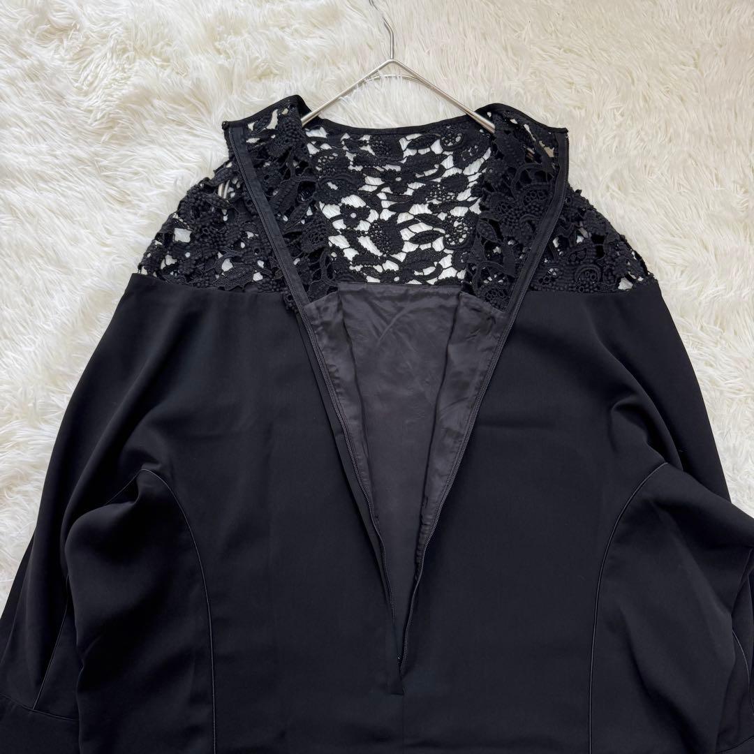 アキラナカ Yvonne dress レースワンピース ブラック 36