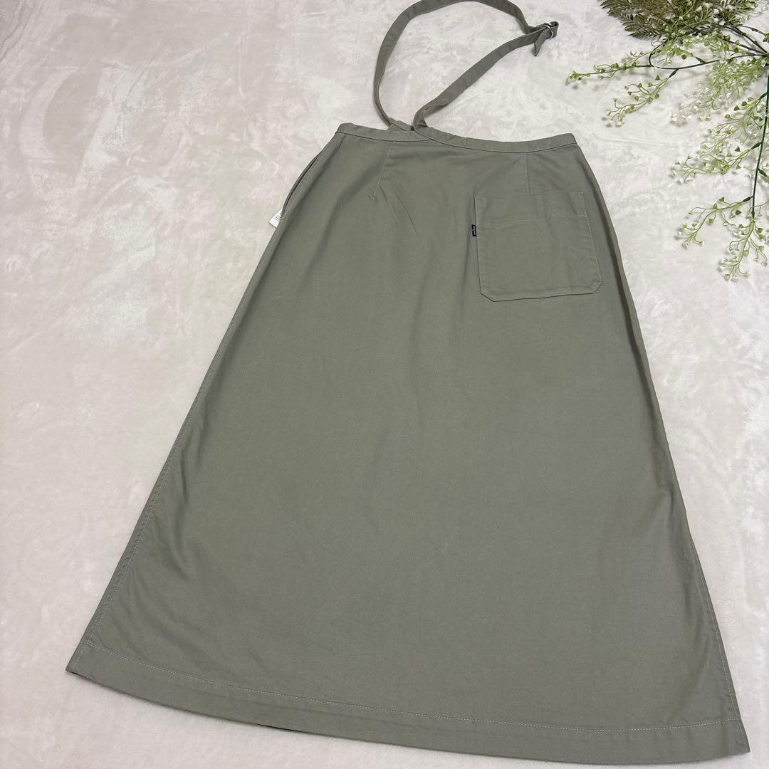 新品 オーシバル フレンチドリル ワンショルダー スカート ロング ラップ