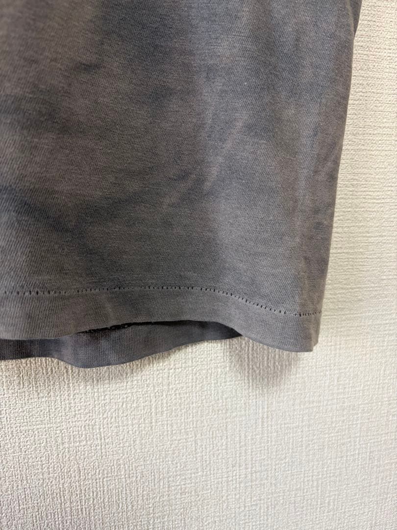 80s 90s USA製 骸骨 スカル メッセージ フェード Tシャツ