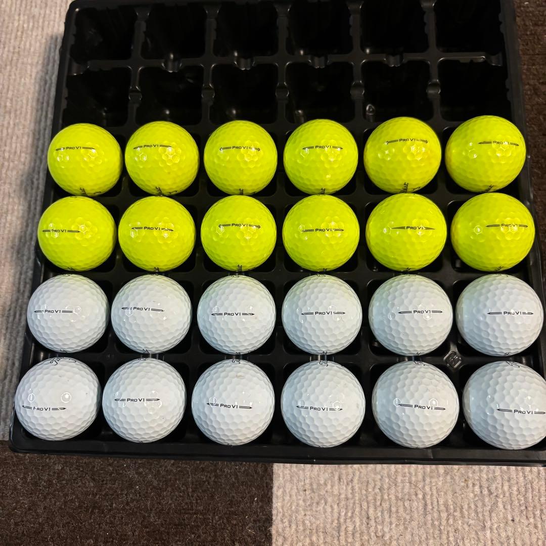 5*ー様 ロストボール　美品　タイトリスト　PRO V1 イエロー12球　白12