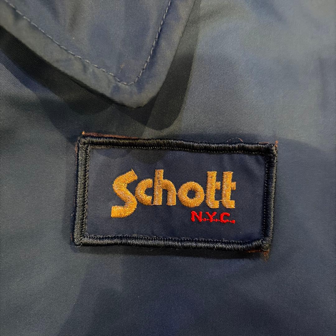 Schott MA-1 フライトジャケット 青　Sサイズ