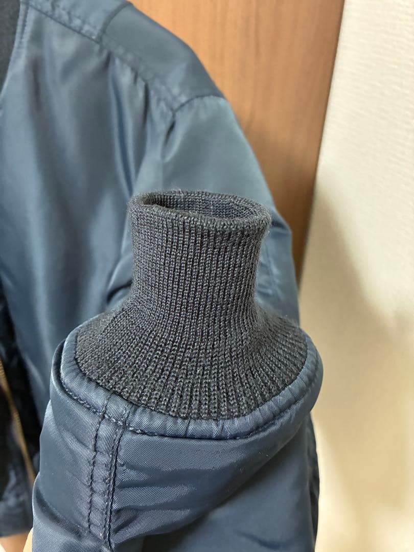 SCHOTT TYPE MA-1 フライトジャケットネイビーM