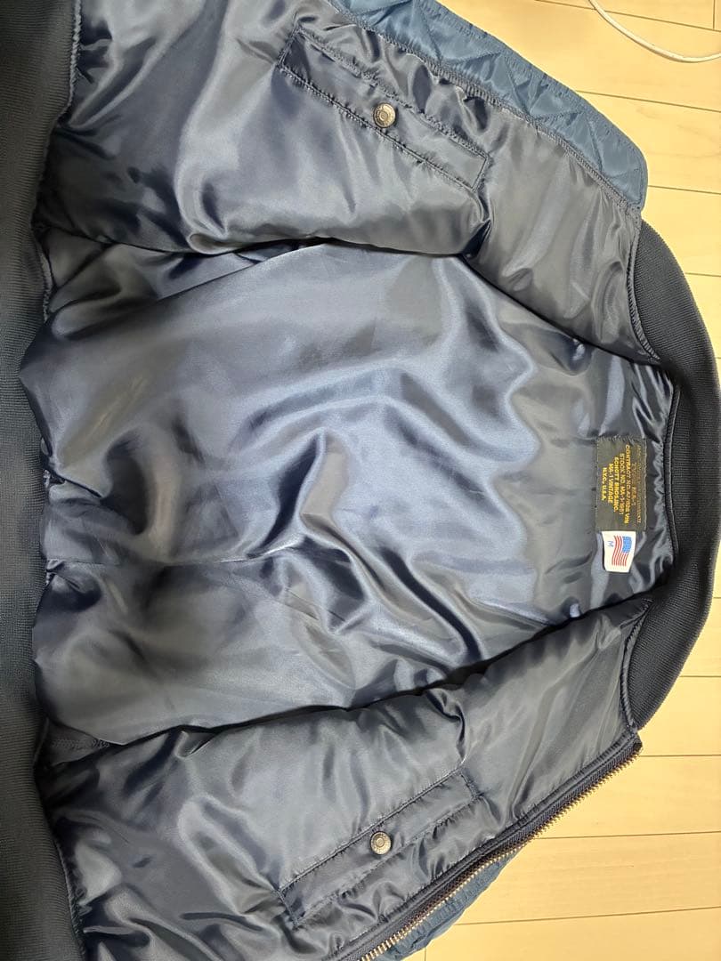 SCHOTT TYPE MA-1 フライトジャケットネイビーM