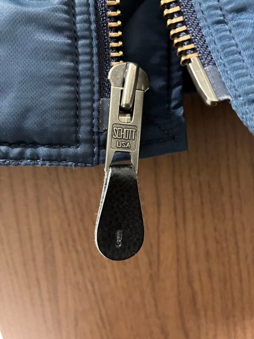 SCHOTT TYPE MA-1 フライトジャケットネイビーM