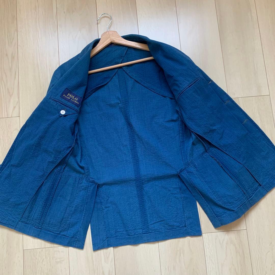 美品　polo Ralph Lauren 現行 シアサッカー　ブレザー　36