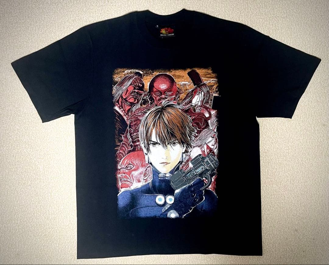 激レア GANTZ Tシャツ　玄野計　レイカ　アニメ　ガンツ　ブラック　XL
