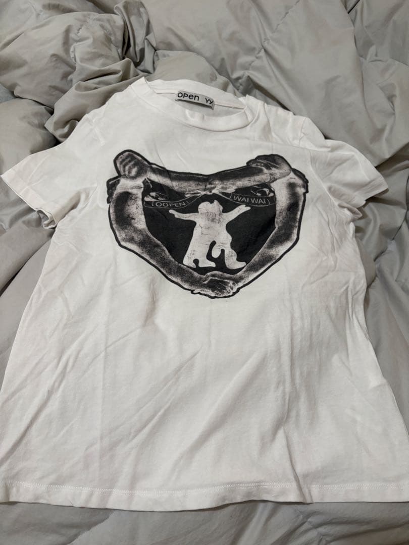 openyy Tシャツ 韓国 ホワイト