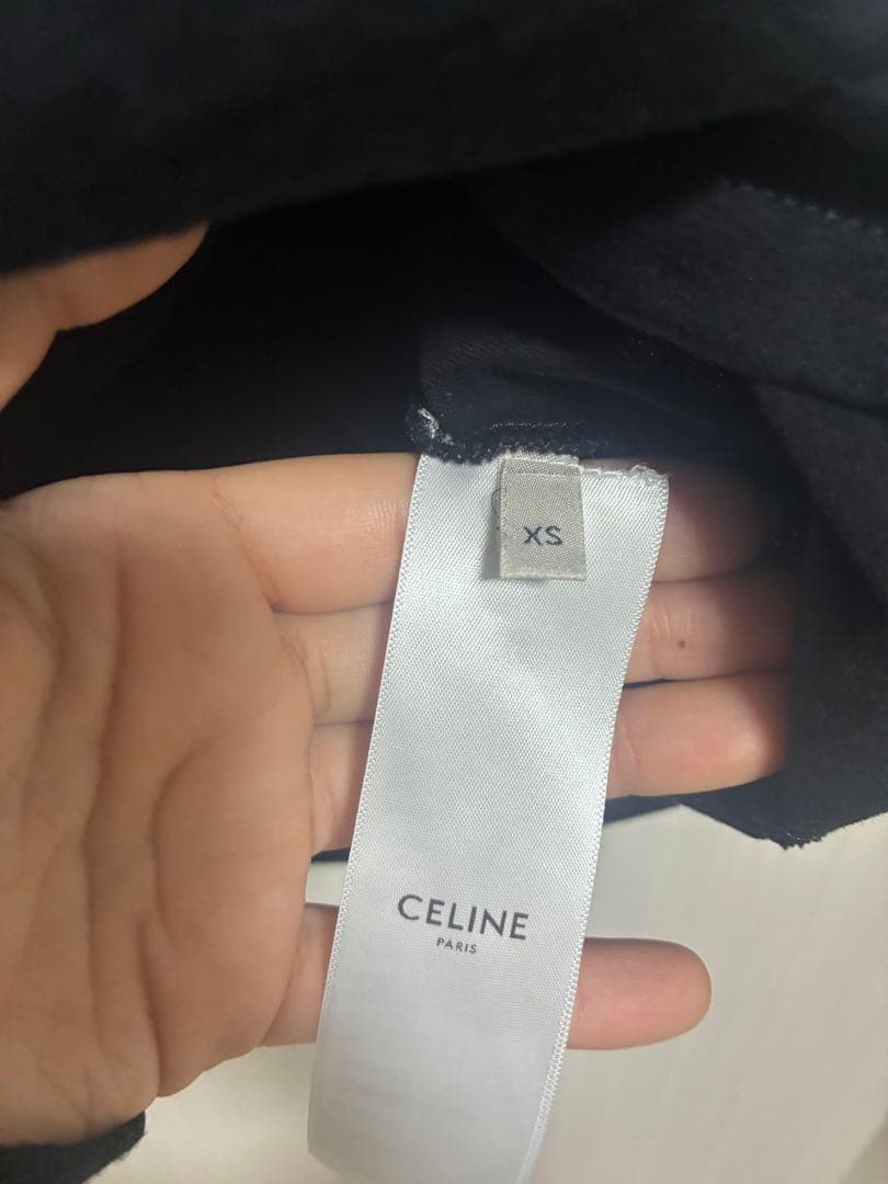 CELINE ブラック Tシャツ XS