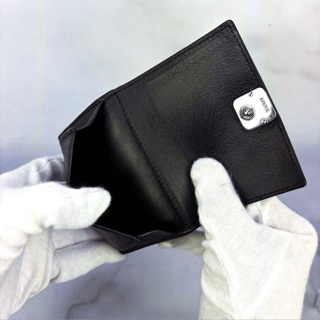 ⭐️極美品⭐️LOEWE アナグラム トライフォールド ウォレット三つ折り財布