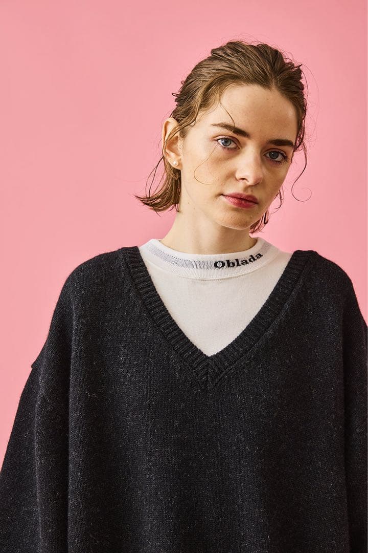 oblada cinch ニットワンピース