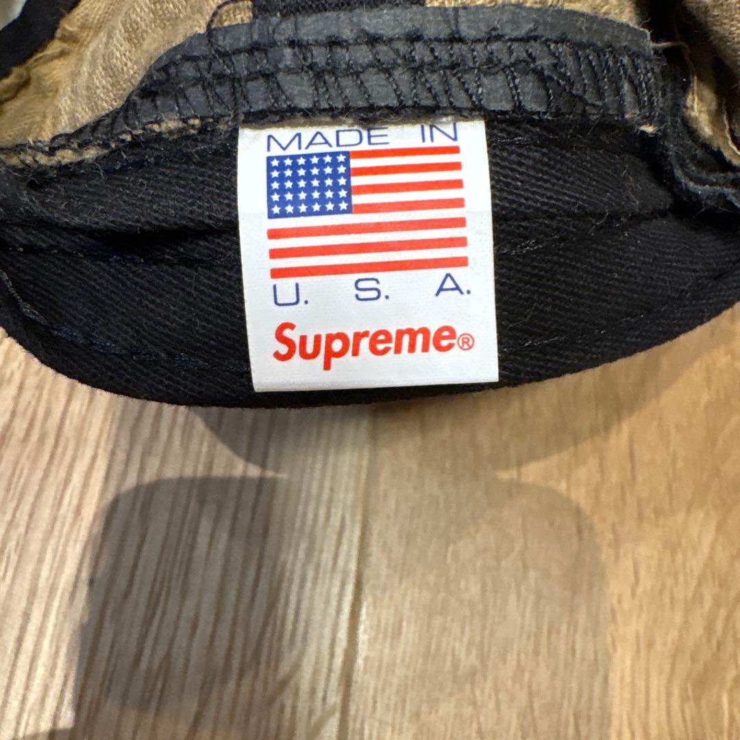 supremeシュプリームキャップコーデュロイ茶色ブラウン本店購入レア状態良好