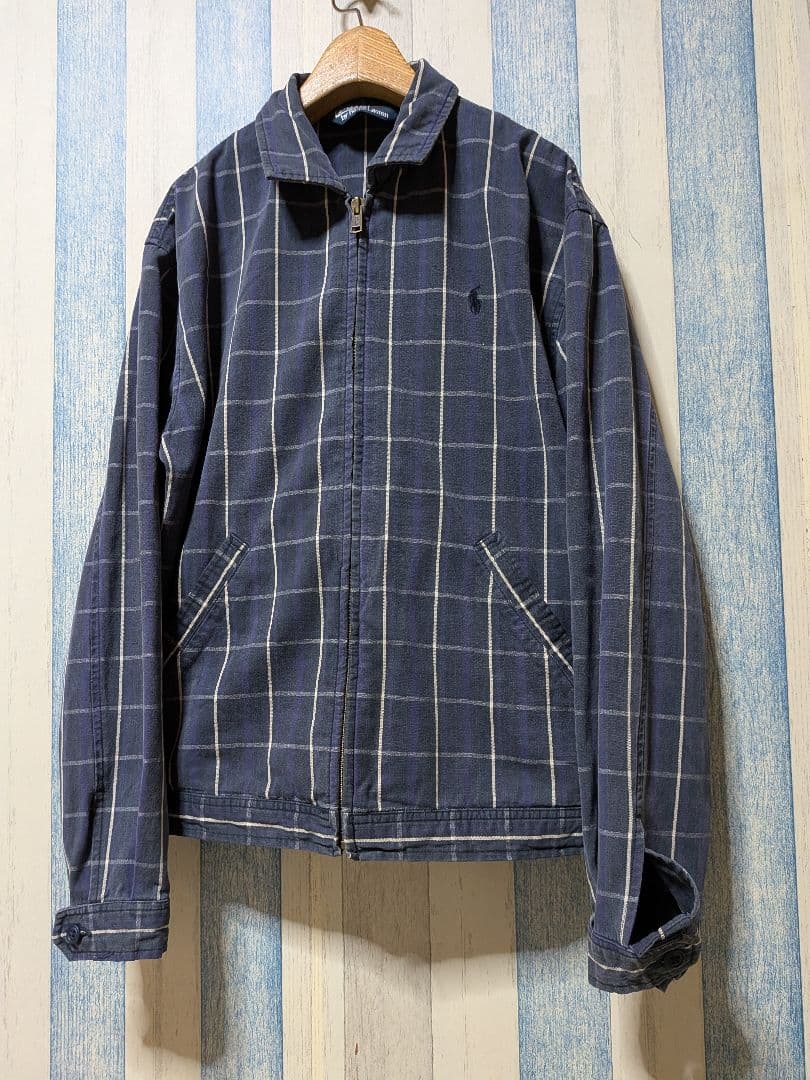 美品 90s ポロラルフローレン スウィングトップ チェック柄 M