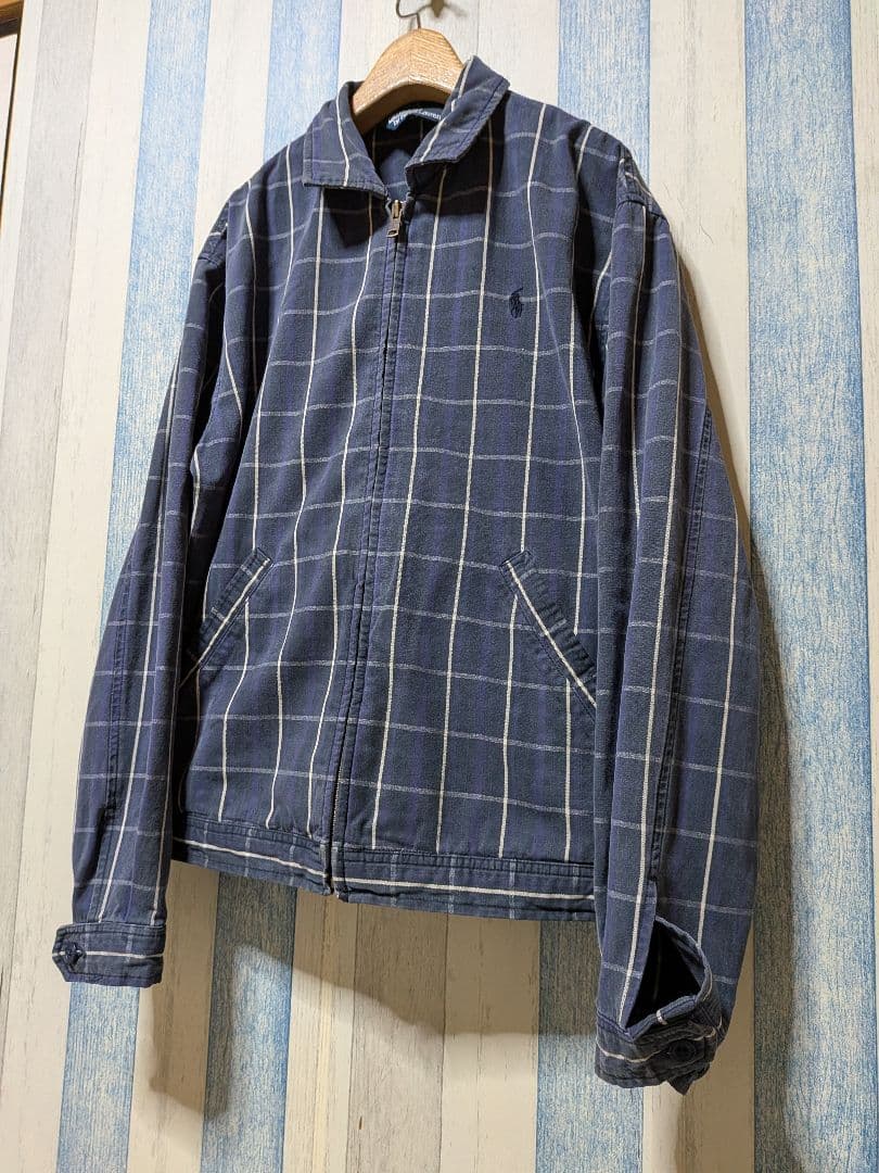美品 90s ポロラルフローレン スウィングトップ チェック柄 M
