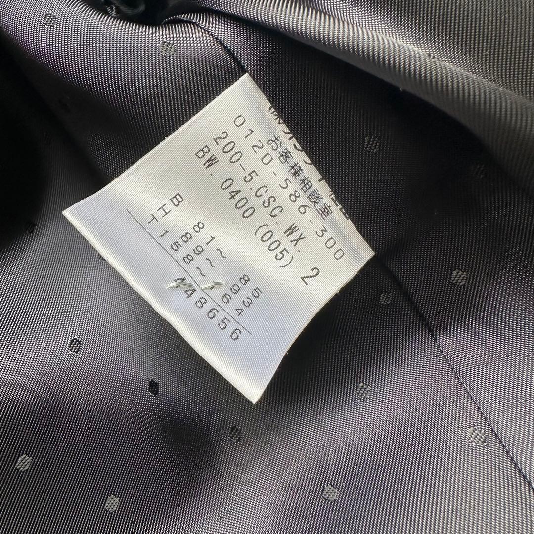 美品✨組曲　カシミヤ100%ロングコート　スタンドカラー　黒　ブラック　艶