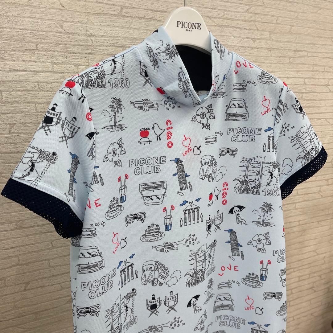 PICONE プリント柄 Tシャツ サイズM