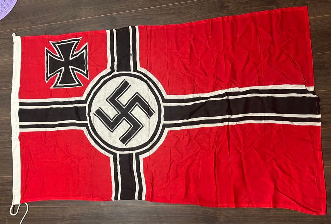 第二次世界大戦　ドイツ第三帝国 軍旗　ハーケンクロイツ　90x150cm
