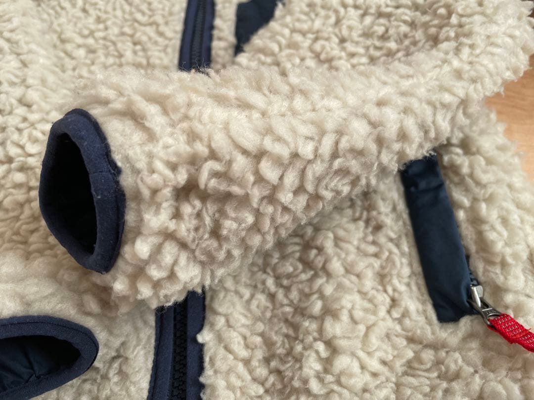 patagonia フリースジャケット 3T クリーム色