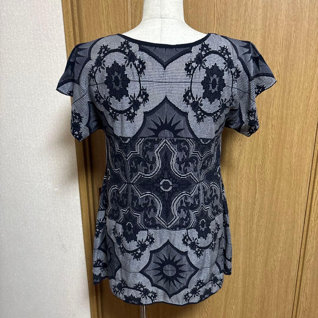 プリーツプリーズ　イッセイミヤケ　レース模様　トップス　tシャツ カットソー　3