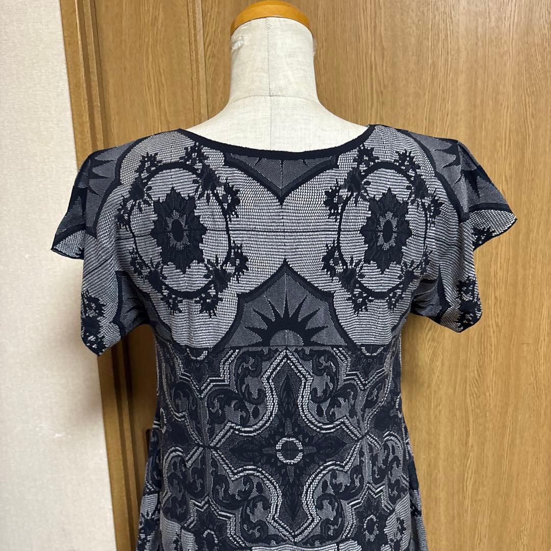 プリーツプリーズ　イッセイミヤケ　レース模様　トップス　tシャツ カットソー　3