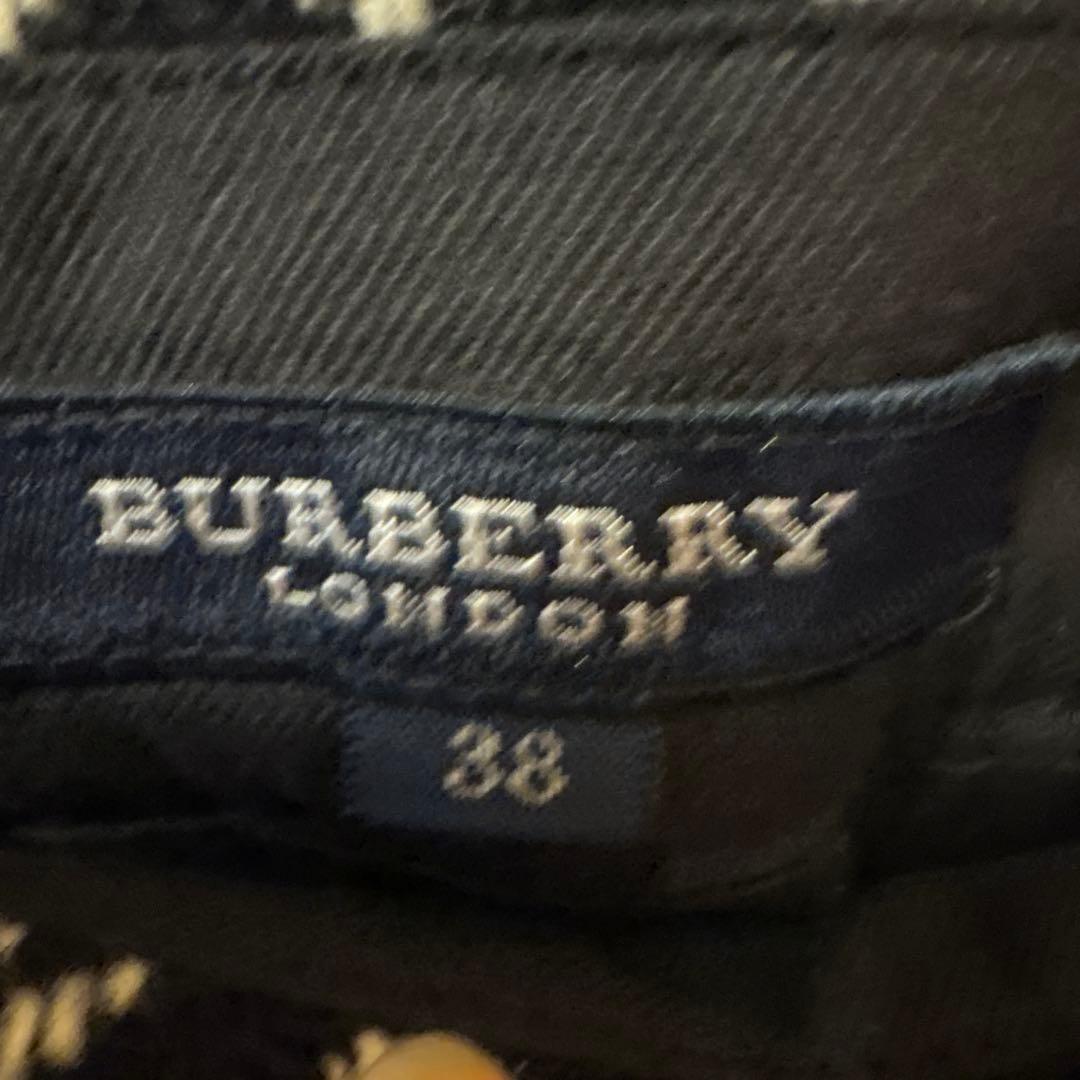 【BURBERRY 】チェック柄 タイトロングスカート 38