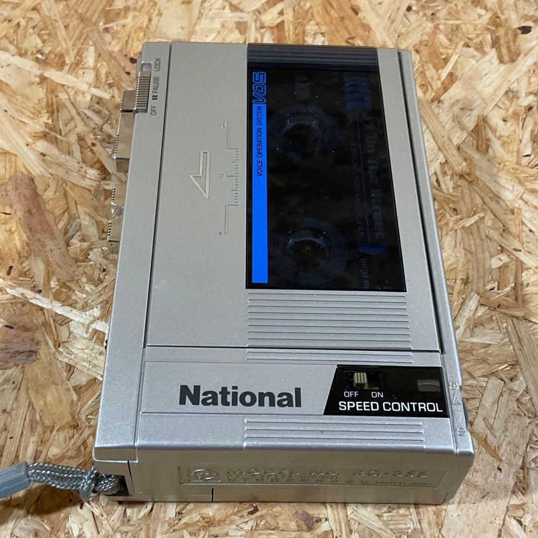 ナショナル RQ-355 ミニカセットレコーダー 元箱 説明書付 再生確認済