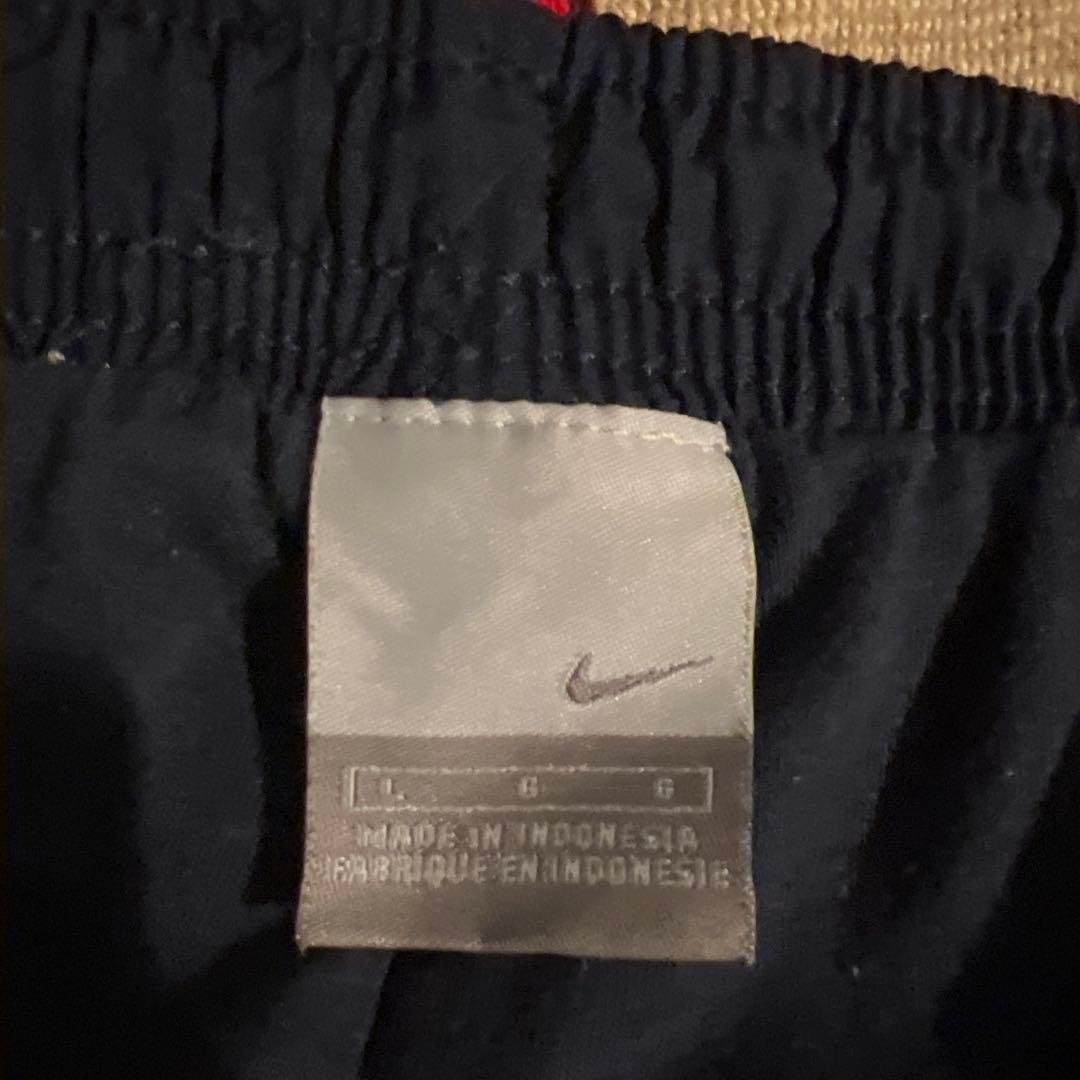 希少00s Nike ネイビー ナイロンパンツ Lサイズ