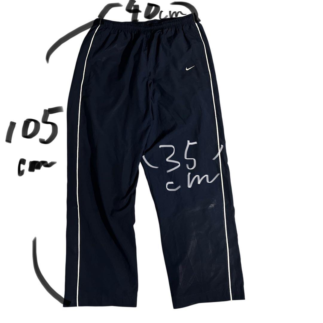 希少00s Nike ネイビー ナイロンパンツ Lサイズ