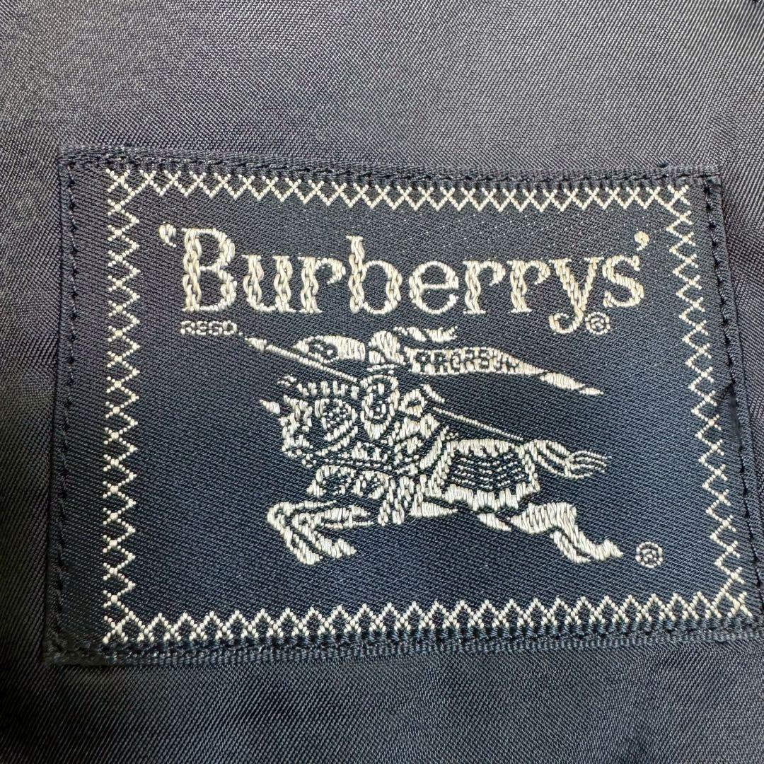 極美品✨Burberry バーバリー 紺ブレ タスマニアウール 金ボタン S相当