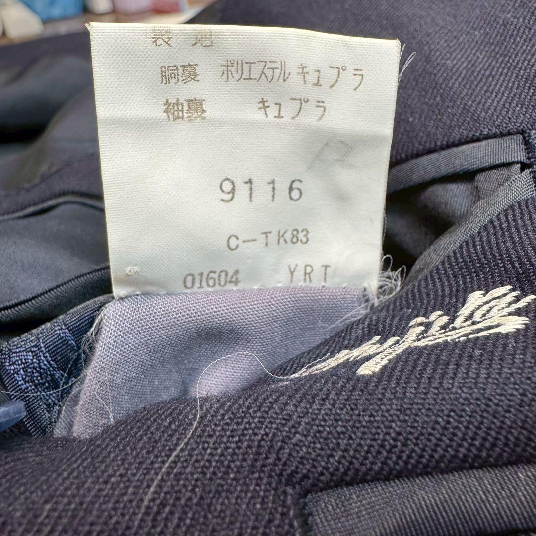 極美品✨Burberry バーバリー 紺ブレ タスマニアウール 金ボタン S相当
