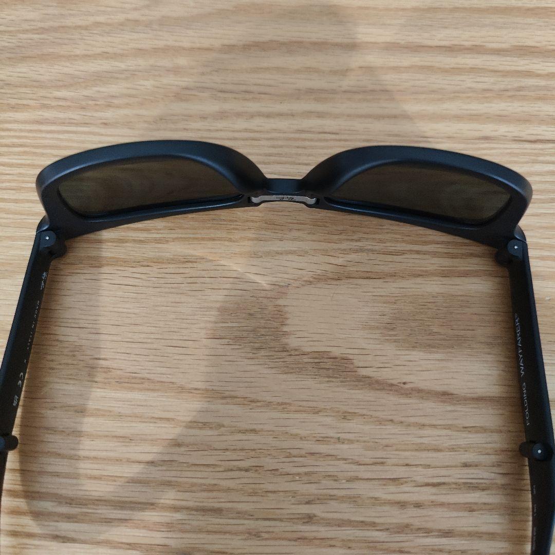 Ray-Ban マッドブラック 折り畳み型サングラス ケース付き