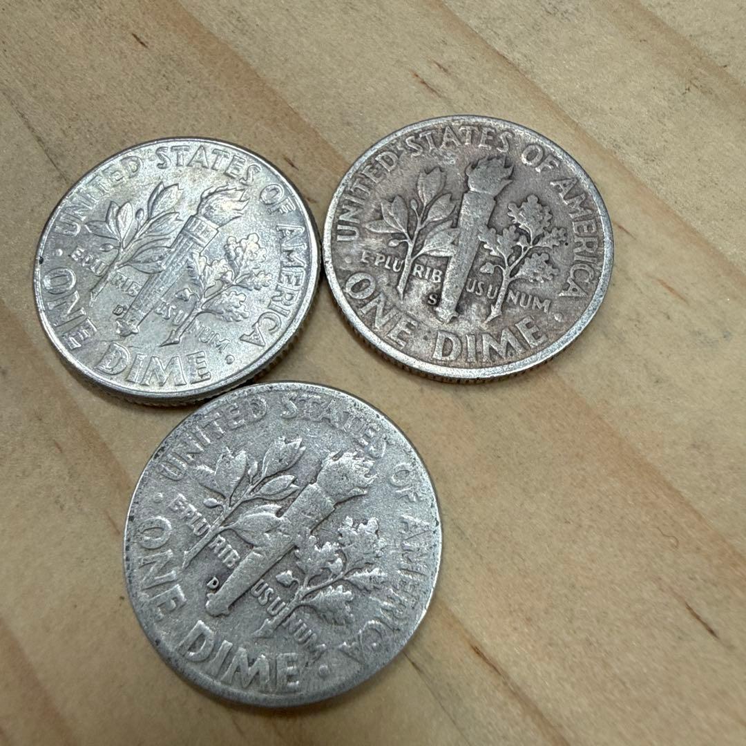 フランクリン ルーズベルト 大統領 10セント（ダイム） 銀貨 12枚