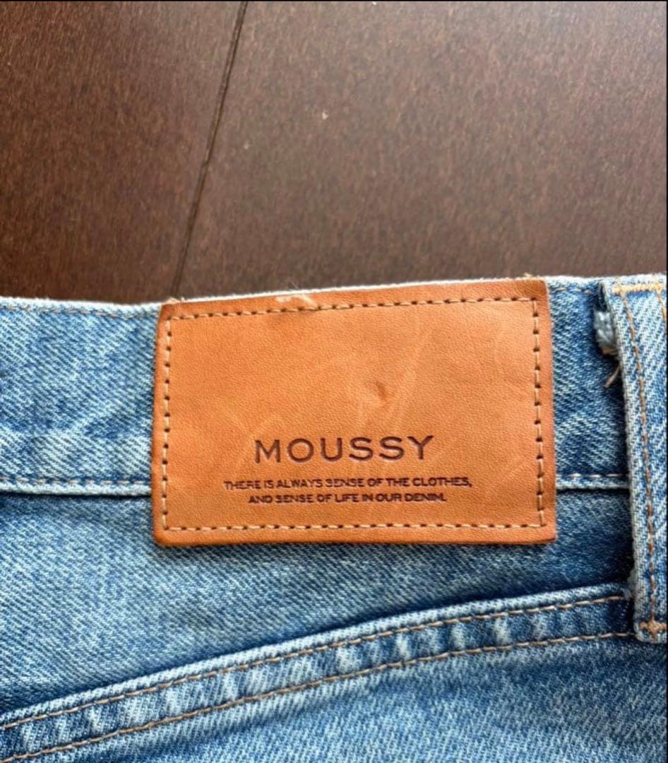 専用【美品】MOUSSY ライトブルー フレアパンツ　26 ロング丈