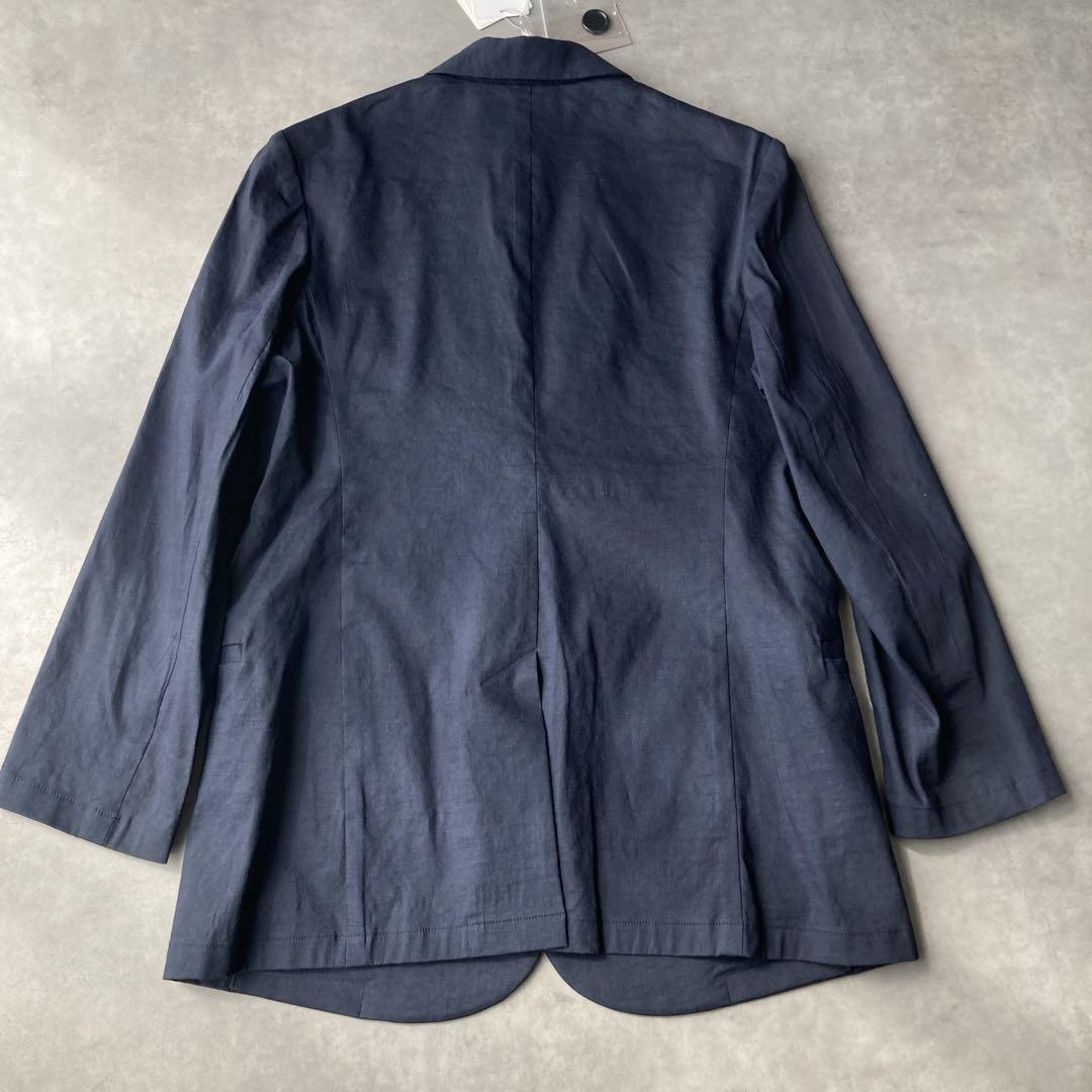 美品✨セオリーリュクス リネン テーラードジャケット L ネイビー　麻