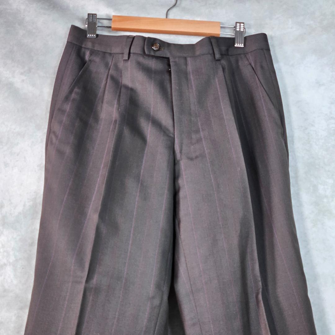 【LANVIN】ダブルスーツ　セットアップ　L　４B　裏地柄